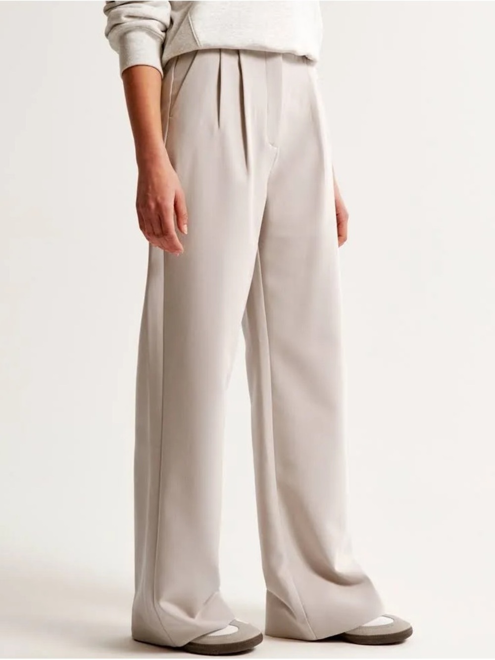 Abercrombie & Fitch Sloane Tailored Pants Beige Size 31 Long - Picture 9 of 10
